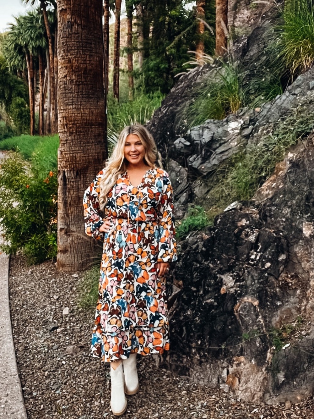 🦋Show Me Your Mumu Printed Maxi Dress – Size Large 🦋